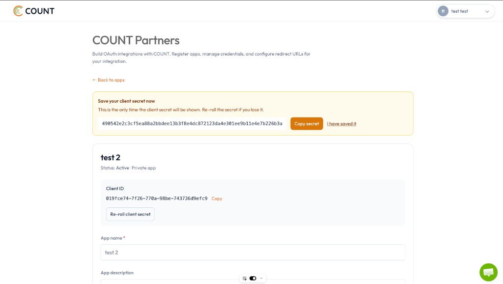 Authentication flow step 1